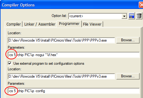 compiler options pic