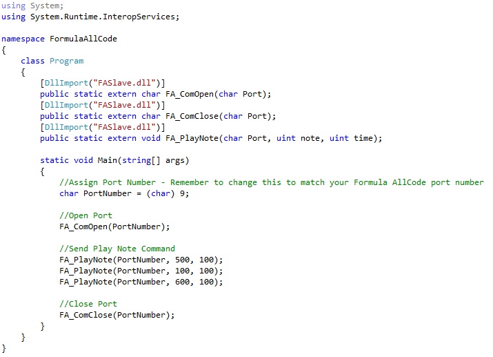 Formula AllCode and Visual Studio – Matrix Blog