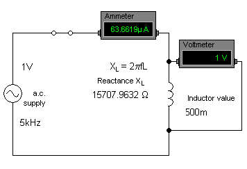 Diagram of inductor circuit