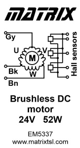 Brushless motor label