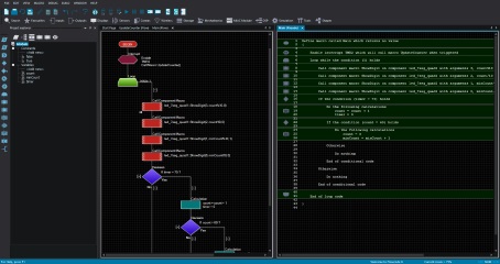 Graphical programming screenshot
