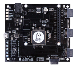Picture of E-blocks2 Raspberry Pi shield