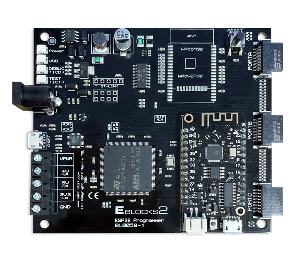 Picture of ESP32 programmer board