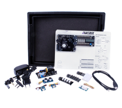 Picture of AVR microcontroller system development kit 