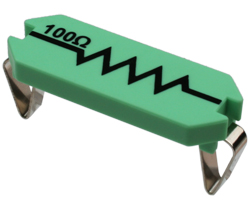 Picture of Resistor, 100 ohm, 3W, 5% (ANSI)