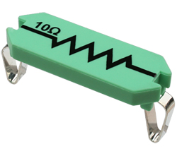 Picture of Resistor, 10 ohm, 3W 5% (ANSI)