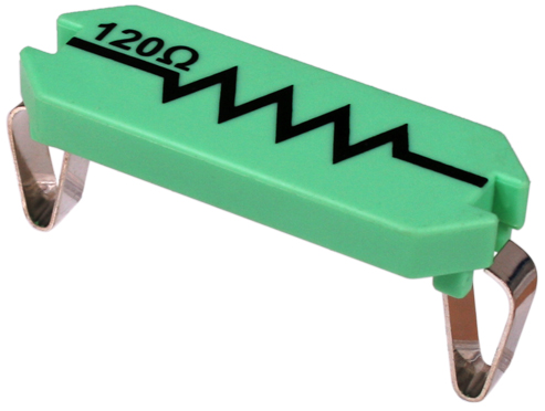 Picture of Resistor, 120 ohm, 1/2W, 5% (ANSI)